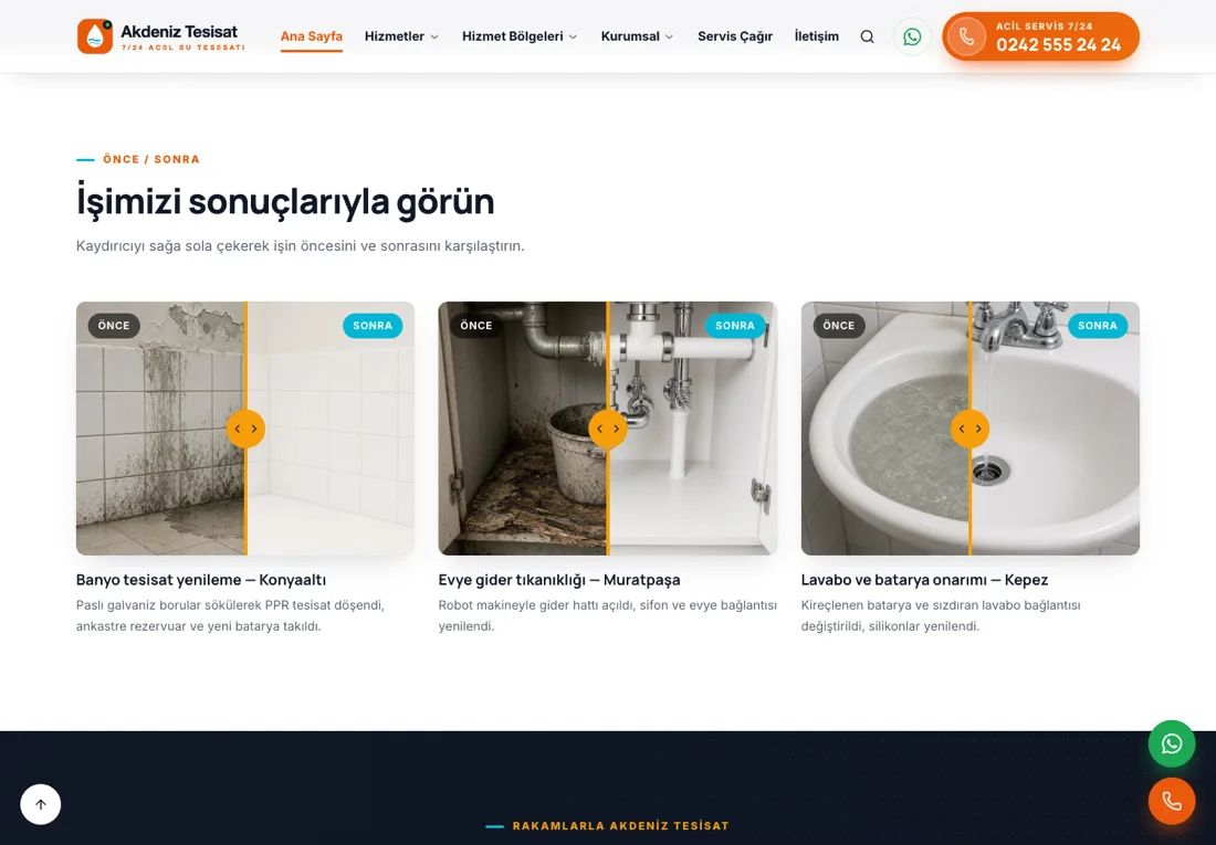 Merkür Tesisat - 24/7 Emergency Plumber Website