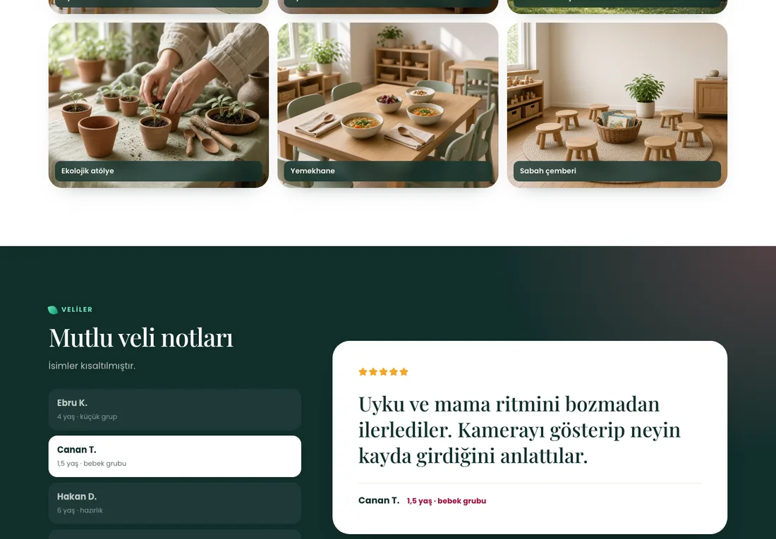 Satürn Kreş - Hazır Anaokulu ve Kreş Web Sitesi