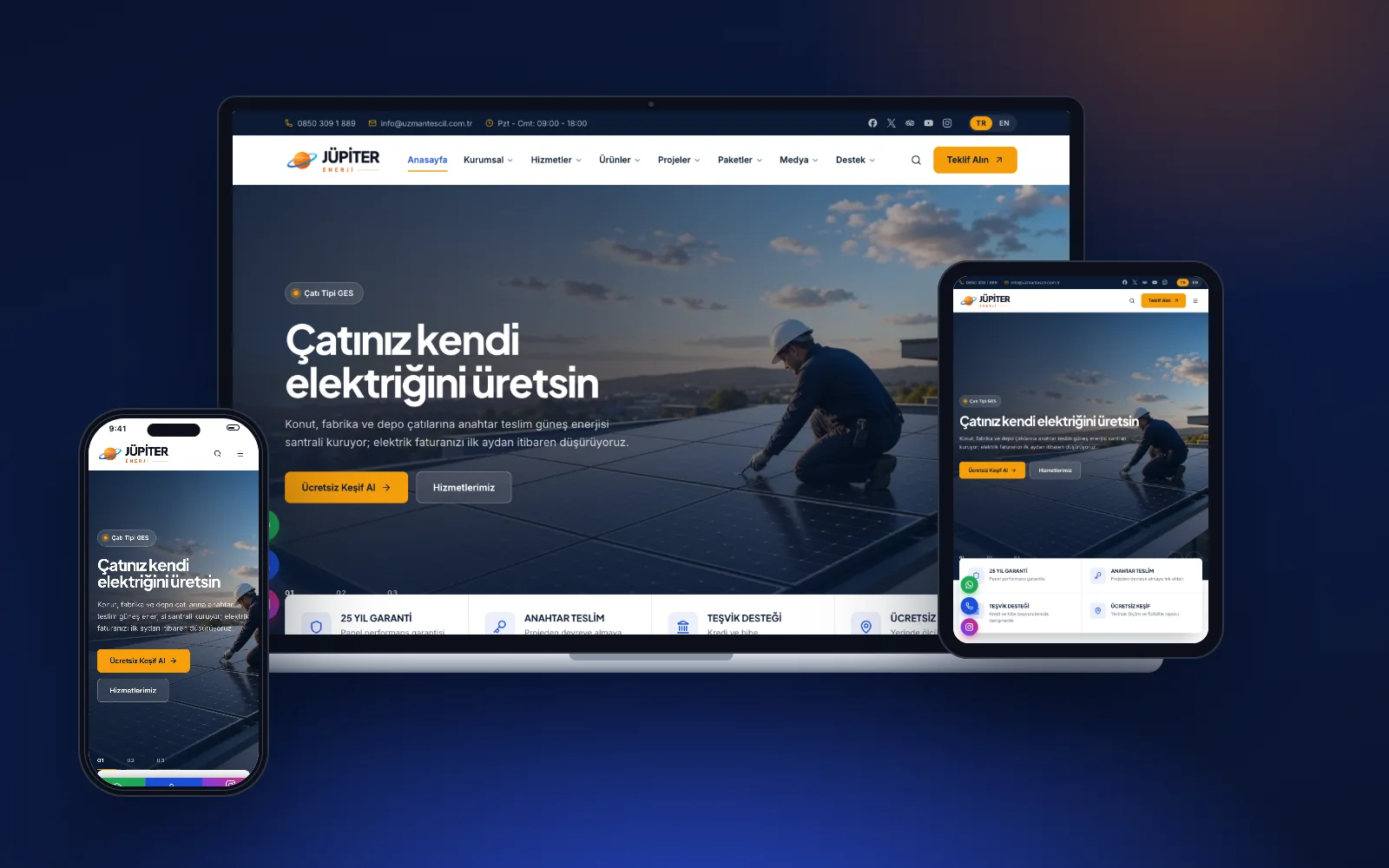Jüpiter Kurumsal Firma Sitesi
